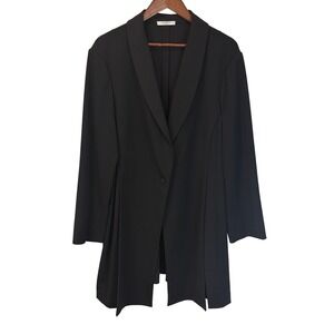 M.M. LaFleur The Dietrich Longline Jacket Coat Side Slits Long Sleeve size 2X